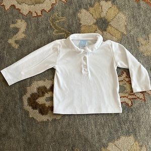 Bella Bliss white Peter Pan collar shirt- unisex